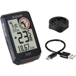 Sigma Fahrradcomputer ROX 2.0 GPS, 01050, Kabellos, Schwarz, Mit GPS, Wasserdicht