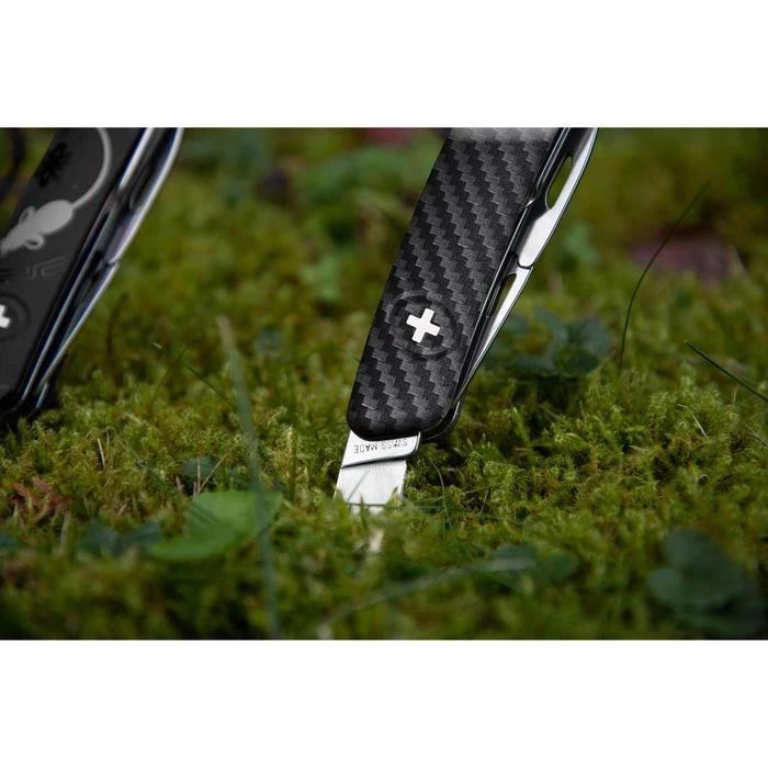 SWIZA Taschenmesser D03 Allmatt Carbon, Schwarz, 11 Funktionen – Bild 3