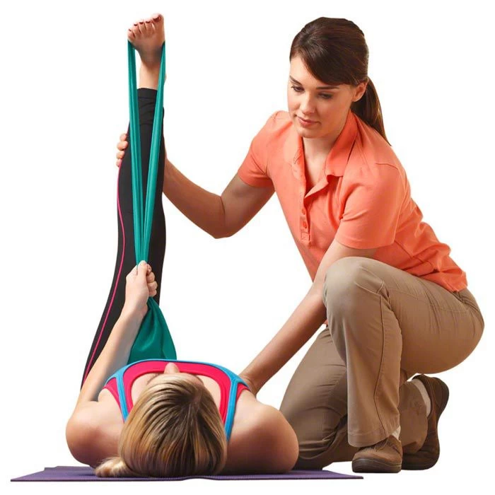 THERABAND Fitnessband Übungsband Set 1,5m, Leicht, Medium, Stark, 3 Stück – Bild 4