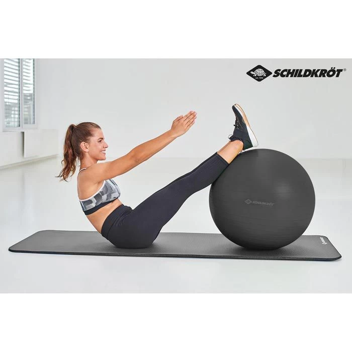 Schildkröt-Fitness Gymnastikball Extra Groß, 85cm, Belastbar Bis 120kg, Anthrazit – Bild 2