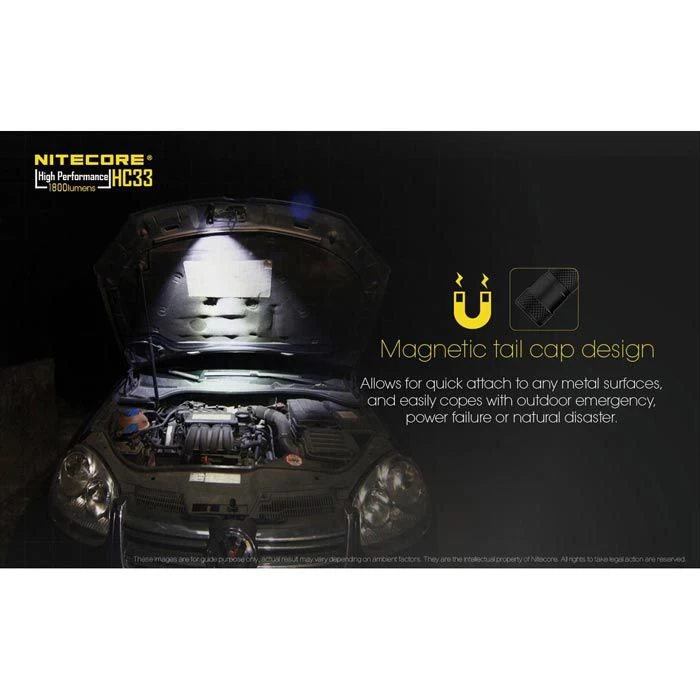 Nitecore Stirnlampe HC33 LED, 1800 Lumen, Akku, Wasserdicht â Bild 5