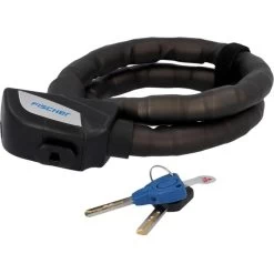 Fischer-MTS Fahrradschloss 85861, Gliederschloss, LĂ€nge 90cm, Sicherheitslevel 8