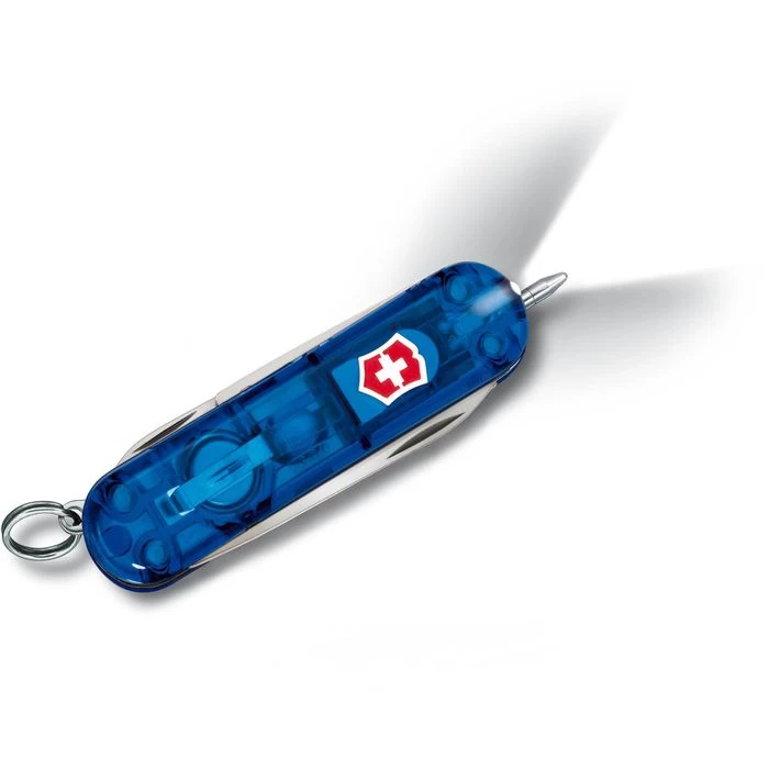 Victorinox Taschenmesser Signature Lite, 0.6226.T2, Blau Transparent, 7 Funktionen – Bild 2