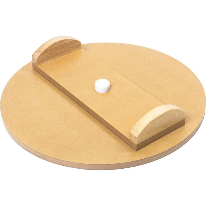 Bad-Company Balance-Board Deluxe Set Holz, Ø 45 Cm, Schwarz-braun, 2 Halbkugeln, 2 Wippen – Bild 2