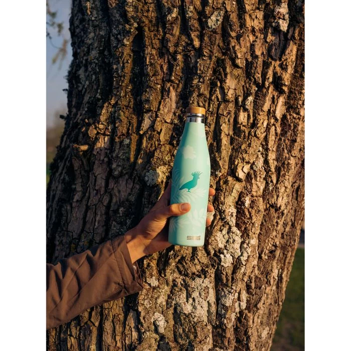 SIGG Trinkflasche Meridian Sumatra Birds, 0,5 L, Edelstahl, Türkis – Bild 4