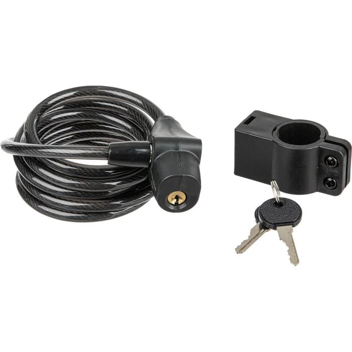 Fischer-MTS Fahrradschloss 85849, Kabelschloss, Länge 180cm, Sicherheitslevel 3