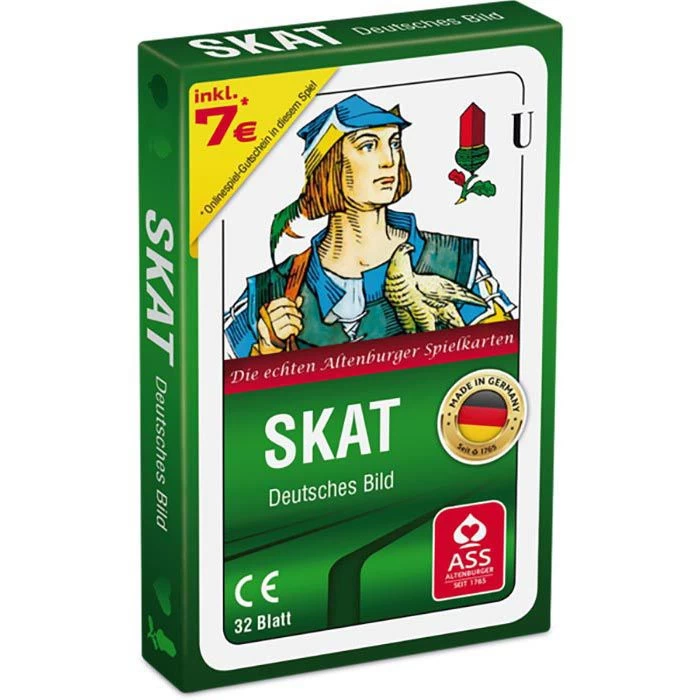 ASS Spielkarten Altenburger 22570204 Skat, 32 Karten, Papier, Deutsches Bild