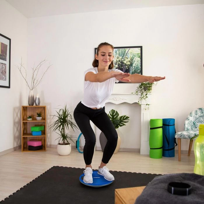 Balance-Board Relaxdays Ø 40cm, Blau – Bild 4