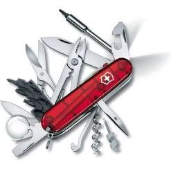 Victorinox Taschenmesser CyberTool Lite 1.7925.T, Rot Transparent, 34 Funktionen