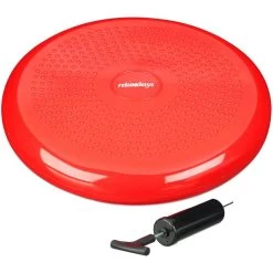 Balancekissen Relaxdays Ø 33cm, Rot, Orthopädisches Ballsitzkissen