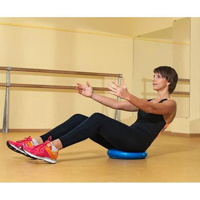 ActiveVikings Balancekissen Air Pad, Ø 33cm, Blau, Orthopädisches Ballsitzkissen – Bild 3