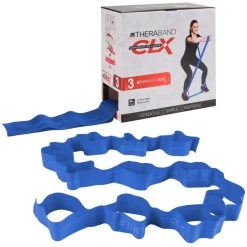 THERABAND Fitnessband Übungsband CLX 2m, Extra Starker Widerstand, Blau