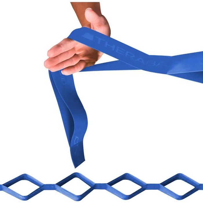 THERABAND Fitnessband Übungsband CLX 2m, Extra Starker Widerstand, Blau – Bild 3