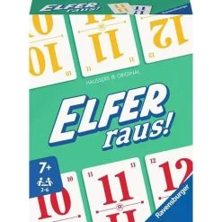 Ravensburger Kartenspiel 207541 Elfer Raus!, Ab 7 Jahre, 2-6 Spieler