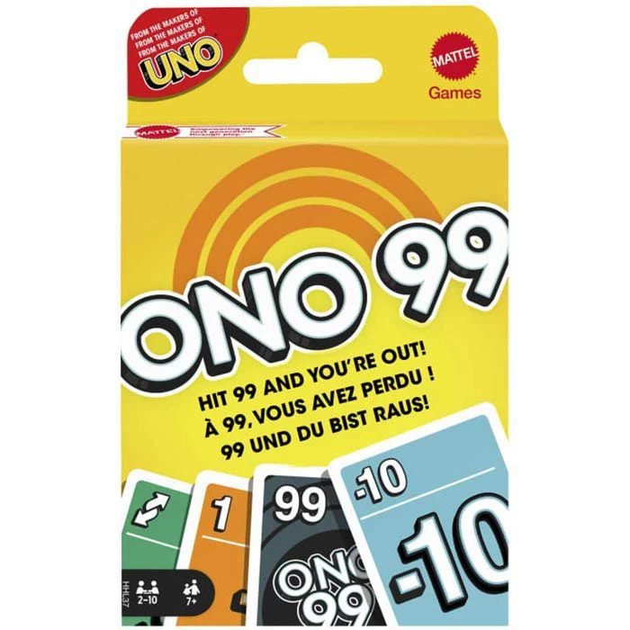 Mattel Kartenspiel HHL37 ONO 99, Ab 7 Jahre, 2-10 Spieler
