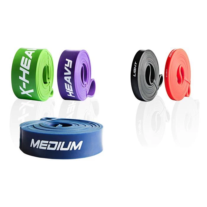 ActiveVikings Fitnessband Pull-Up, 1m, Mittlerer Widerstand, Blau, Loop â Bild 3