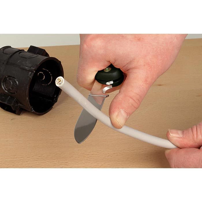 Wolfcraft Klappmesser 4122000, KlingenlĂ€nge 8,5cm, Kunststoff, Schwarz â Bild 2