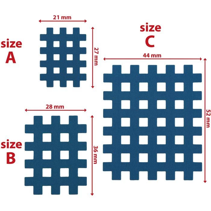 Alpidex Gittertape Typ A, B, C, 170 Strips, Verschiedene Größen – Bild 3