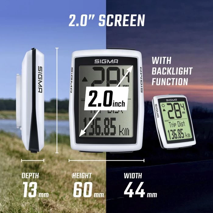 Sigma Fahrradcomputer BC 12.0 WL CAD, 12212, Kabellos, Mit Funk, Wasserdicht, Trittsensor â Bild 3