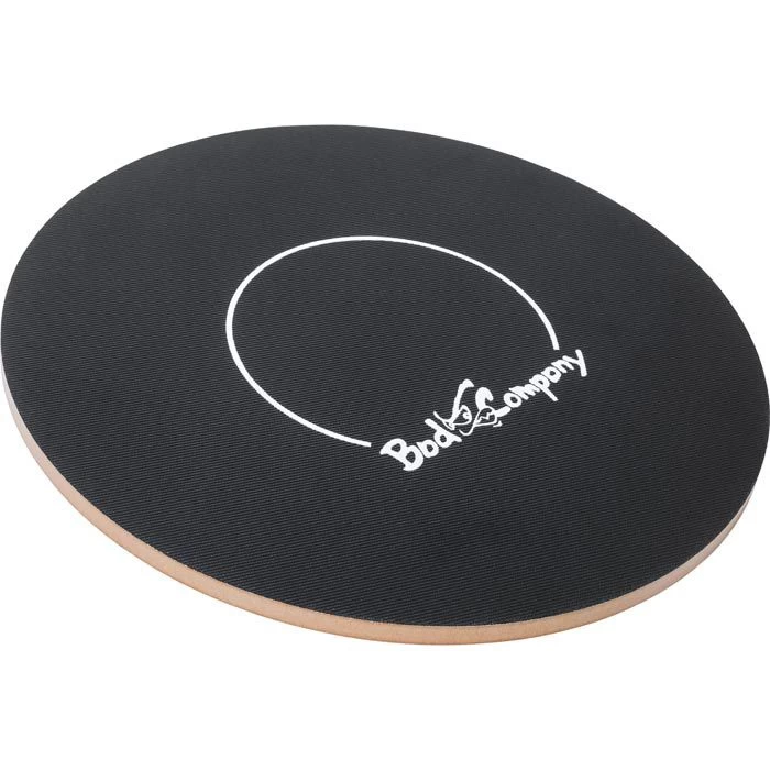 Bad-Company Balance-Board Holz, Ø 50 Cm, Schwarz-braun