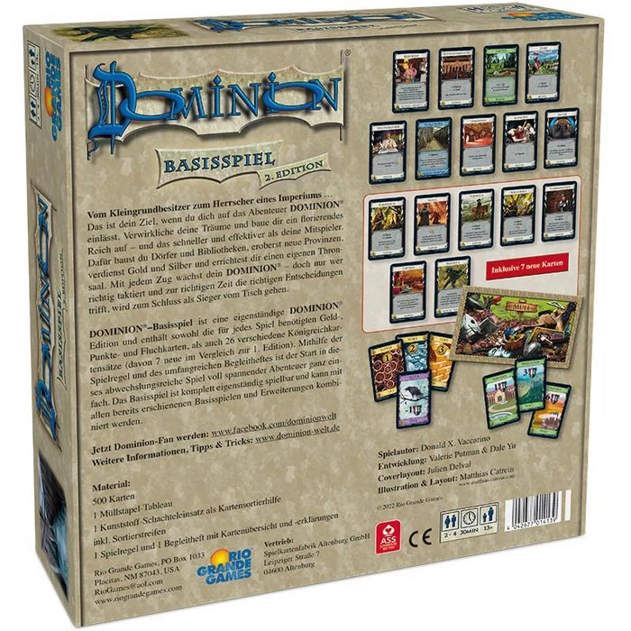 Rio-Grande-Games Kartenspiel Dominion Basisspiel, 2. Edition, Ab 13 Jahre, 2-4 Spieler â Bild 8