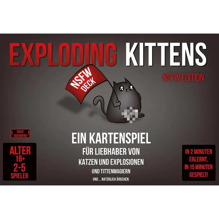Asmodee Kartenspiel Exploding Kittens NSFW Edition, Ab 18 Jahre, 2-5 Spieler â Bild 3