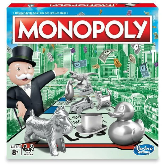 Hasbro Brettspiel C1009 Monopoly Classic, Ab 8 Jahre, 2-6 Spieler