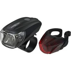 Ansmann Fahrradbeleuchtung CREE LED, Front-/ Rücklicht Set, LED, 35 Lux, USB Aufladbar