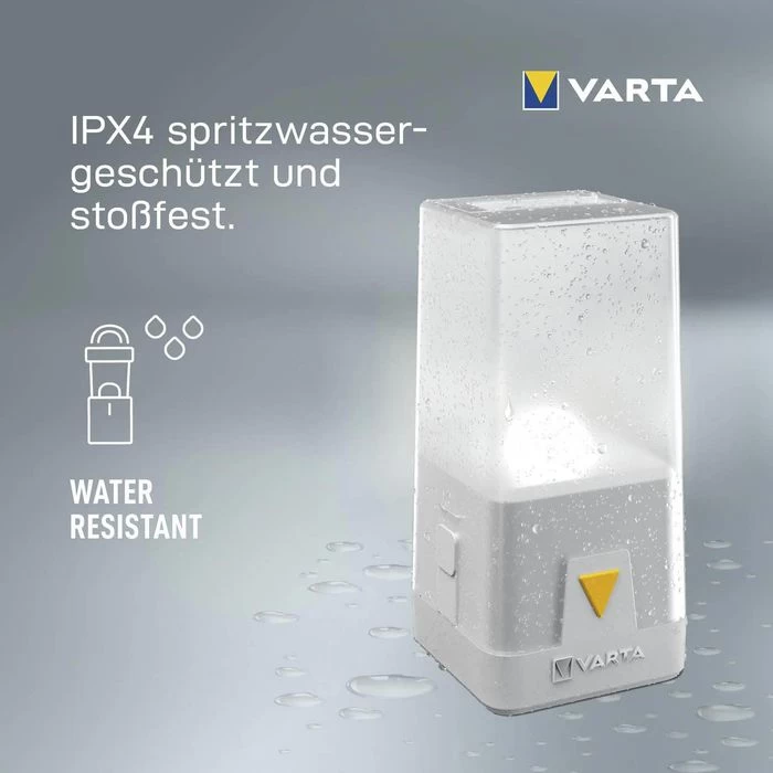 Varta Campinglampe Outdoor Ambiance L10 LED, 150 Lumen, Dimmbar, RGB, Spritzwassergeschützt – Bild 5