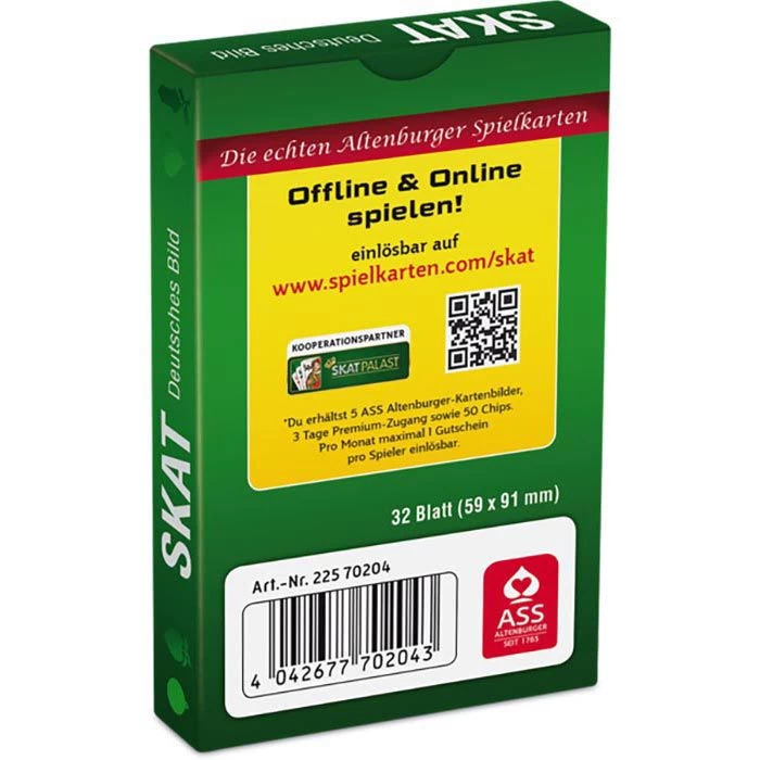 ASS Spielkarten Altenburger 22570204 Skat, 32 Karten, Papier, Deutsches Bild – Bild 3
