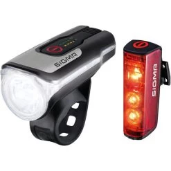 Sigma Fahrradbeleuchtung Aura 80 USB + Blaze, Front-/ Rücklicht Set, LED, 80 Lux, USB Aufladbar