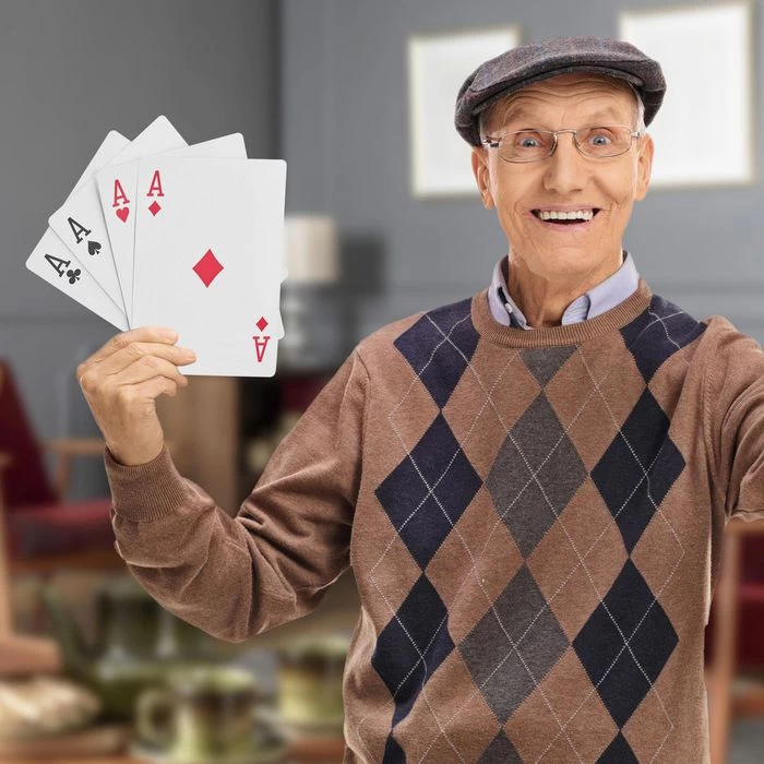 Relaxdays Spielkarten 10023627, Jumbo Pokerkarten, 54 XXL-Karten, Plastik, Anglo-Amerikanisches Bild â Bild 2