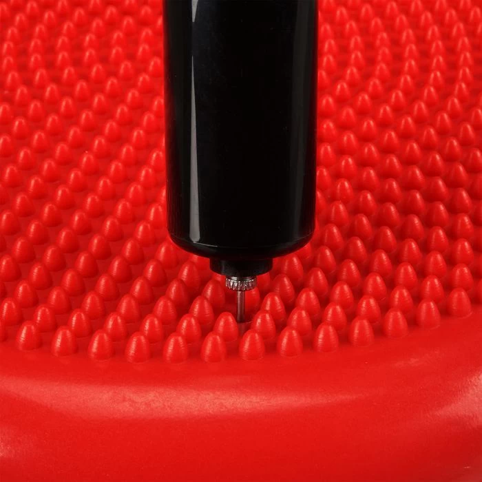 Balancekissen Relaxdays Ø 33cm, Rot, Orthopädisches Ballsitzkissen – Bild 3
