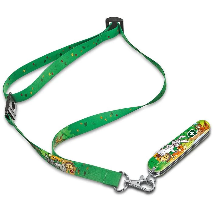 Victorinox Taschenmesser My First Tier-Edition, 0.2373.E2, Mit Nackenband Und Malbuch, Hase – Bild 4