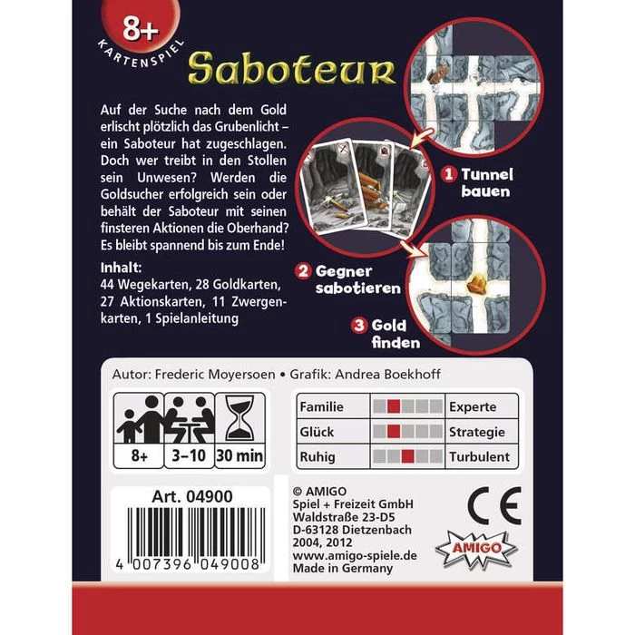 Amigo Kartenspiel 4900, Saboteur, Ab 8 Jahre, 3-10 Spieler – Bild 3