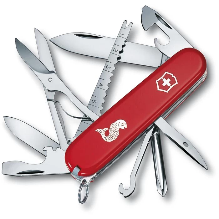Victorinox Taschenmesser Fisherman, 1.4733.72, Rot, 18 Funktionen