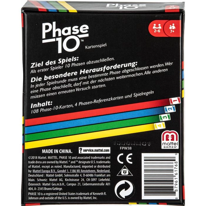 Phase 10 Kartenspiel Von Mattel, Ab 7 Jahre, 2-6 Spieler – Bild 4