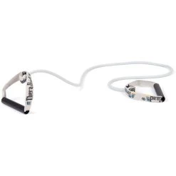 THERABAND Fitnessband Tubing, 1,4m, Super Starker Widerstand, Mit Festen Griffen