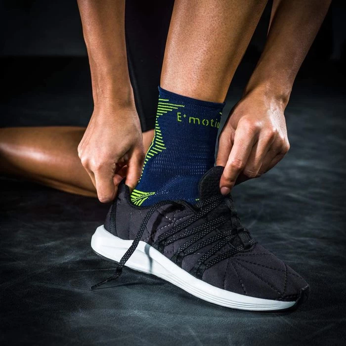 Medi Fußbandage Levamed E+motion, Sprunggelenk, Rechts & Links, Blau/grün, Größe V – Bild 5