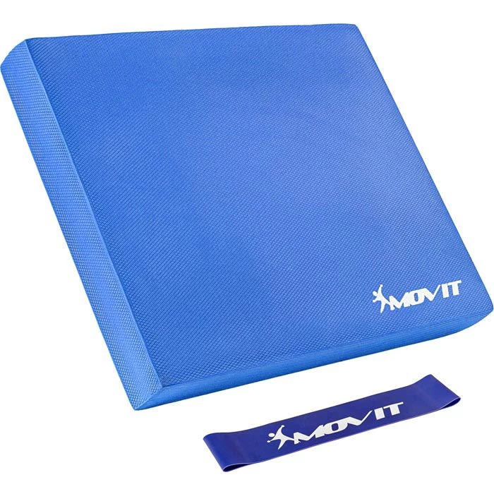 Balance-Pad MOVIT 50 X 40 X 6cm, Inkl. Gymnastikband, Blau