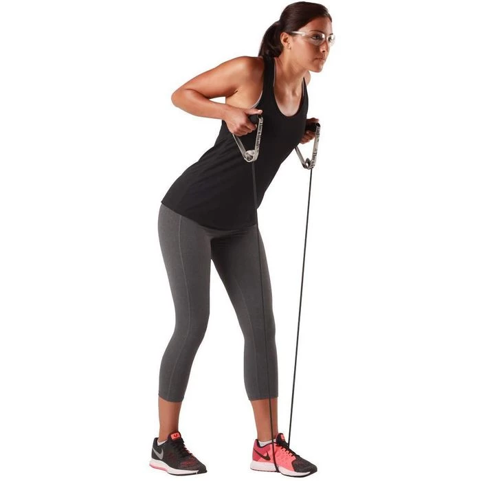 THERABAND Fitnessband Tubing, 7,5m, Spezial Starker Widerstand, Schwarz – Bild 2