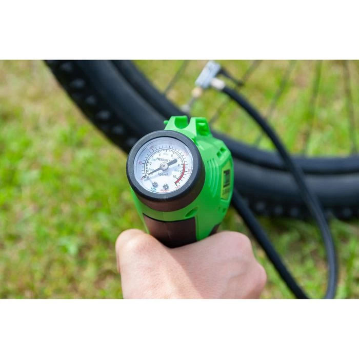 Zipper Luftpumpe ZI-LPE18-AKKU, Akkupumpe, Mit Manometer – Bild 2