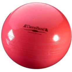 THERABAND Gymnastikball ABS, Mittel, 55 Cm, Belastbar Bis 500kg, Rot