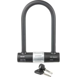 Fischer-MTS Fahrradschloss Safe 85851, BĂŒgelschloss, LĂ€nge 19,5cm, Sicherheitslevel 9