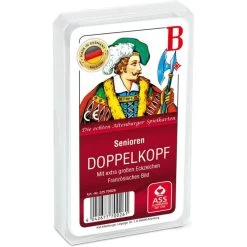 ASS Spielkarten Altenburger 70026 Doppelkopf, Senioren, 50 Karten, Papier, Französisches Bild