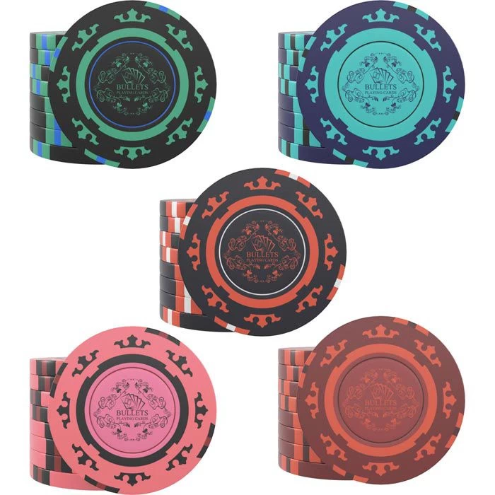 Bullets Pokerkoffer BG-PS-0008 Corrado, Alu-Koffer, 2 Decks Plastikkarten, 500 Chips Ohne Wert – Bild 4